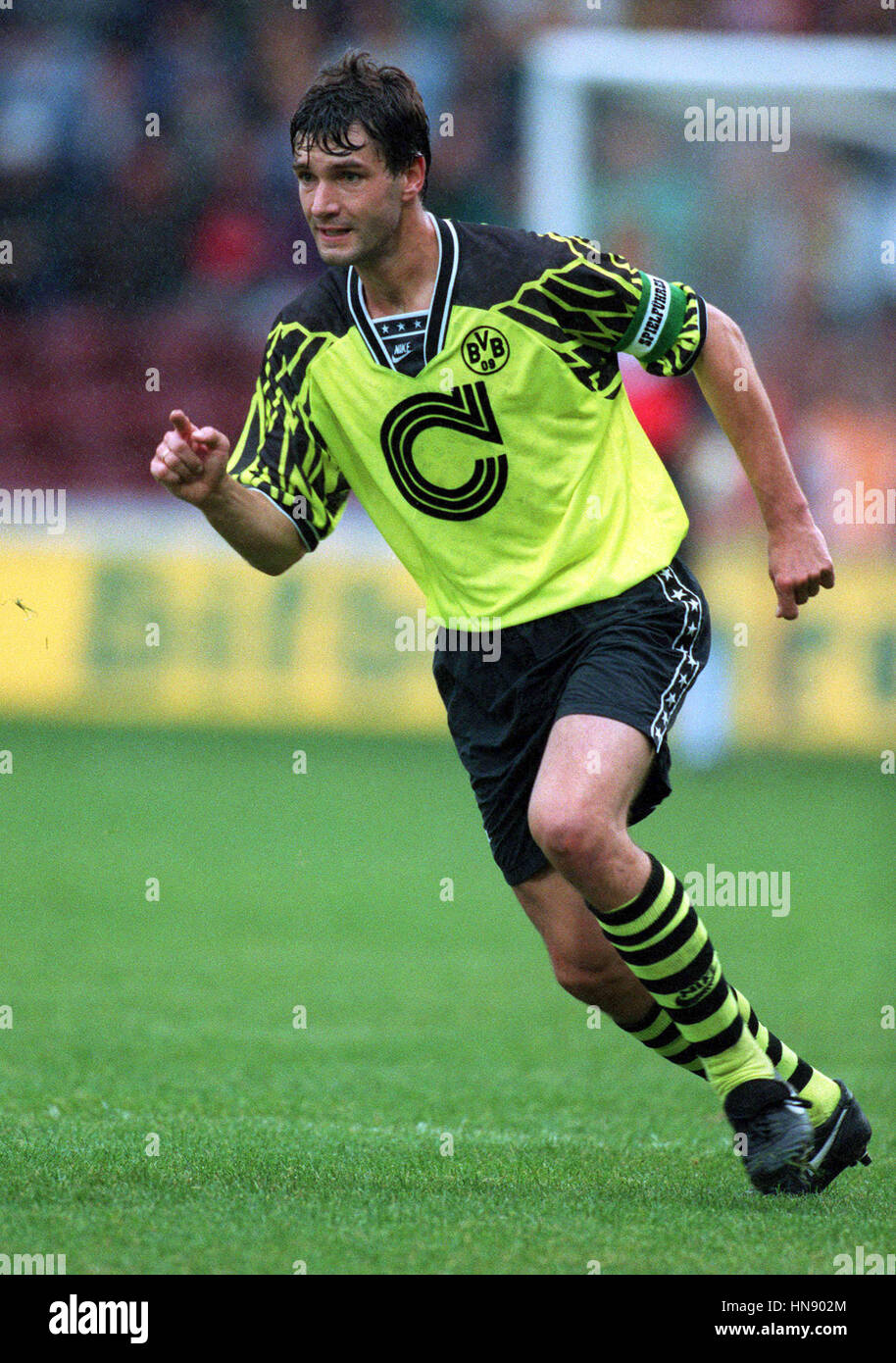 Michael Zorc Borussia Dortmund Fc 29 September 1994 Stock Photo Alamy