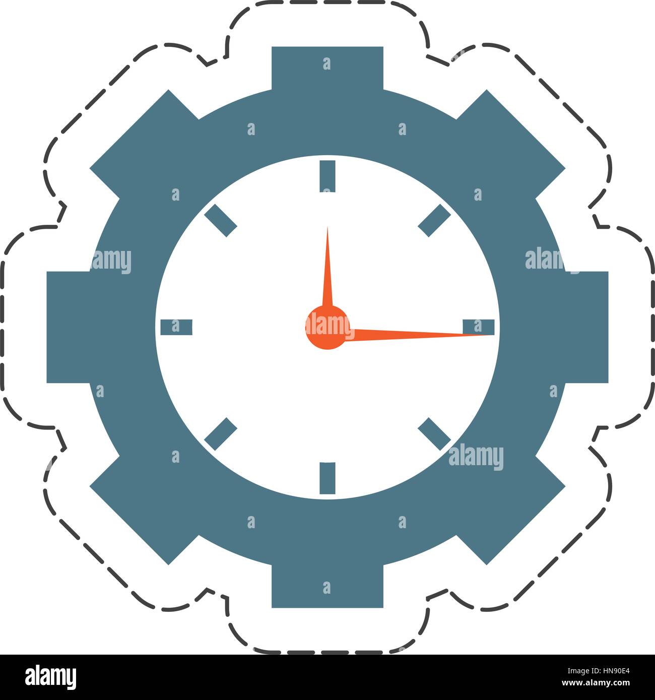 business and time management gear, vector illustration image Stock ...