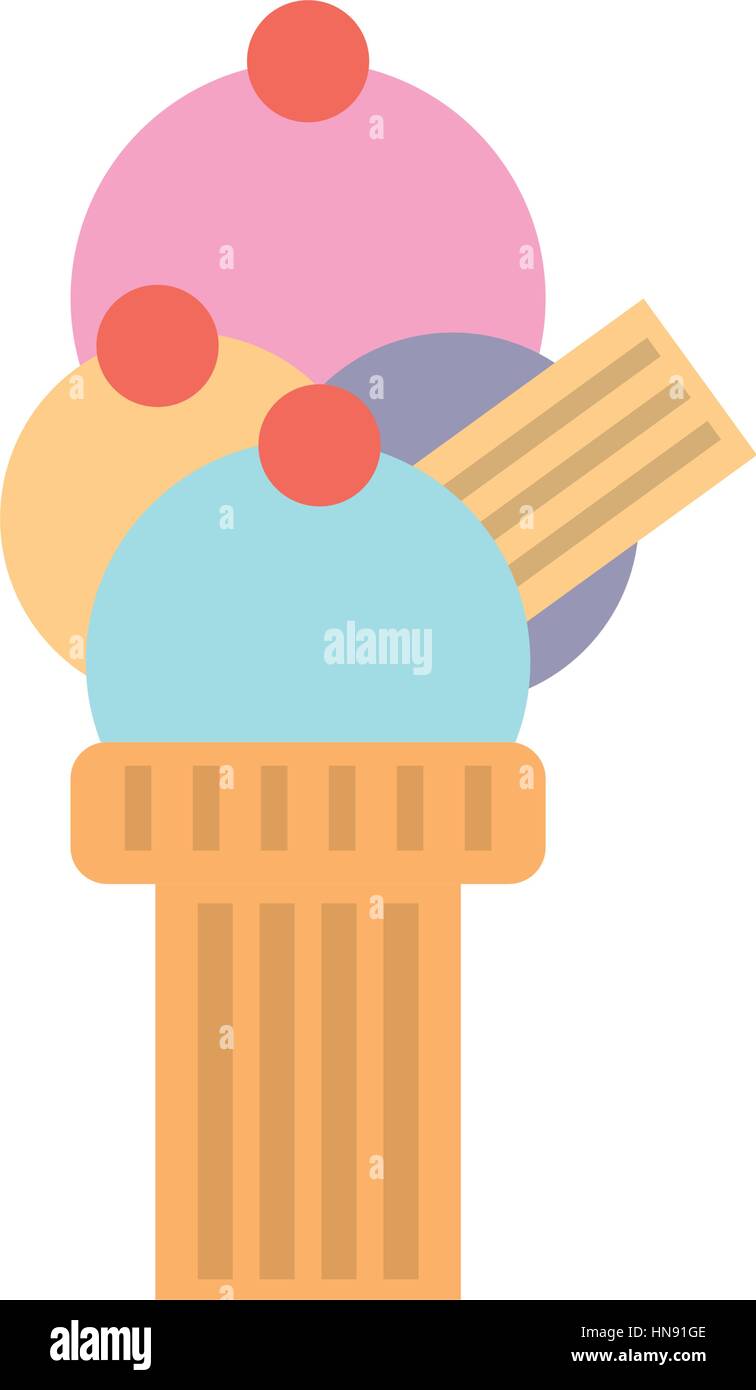 ice cream cone icon image, vector illustration Stock Vector Image & Art ...