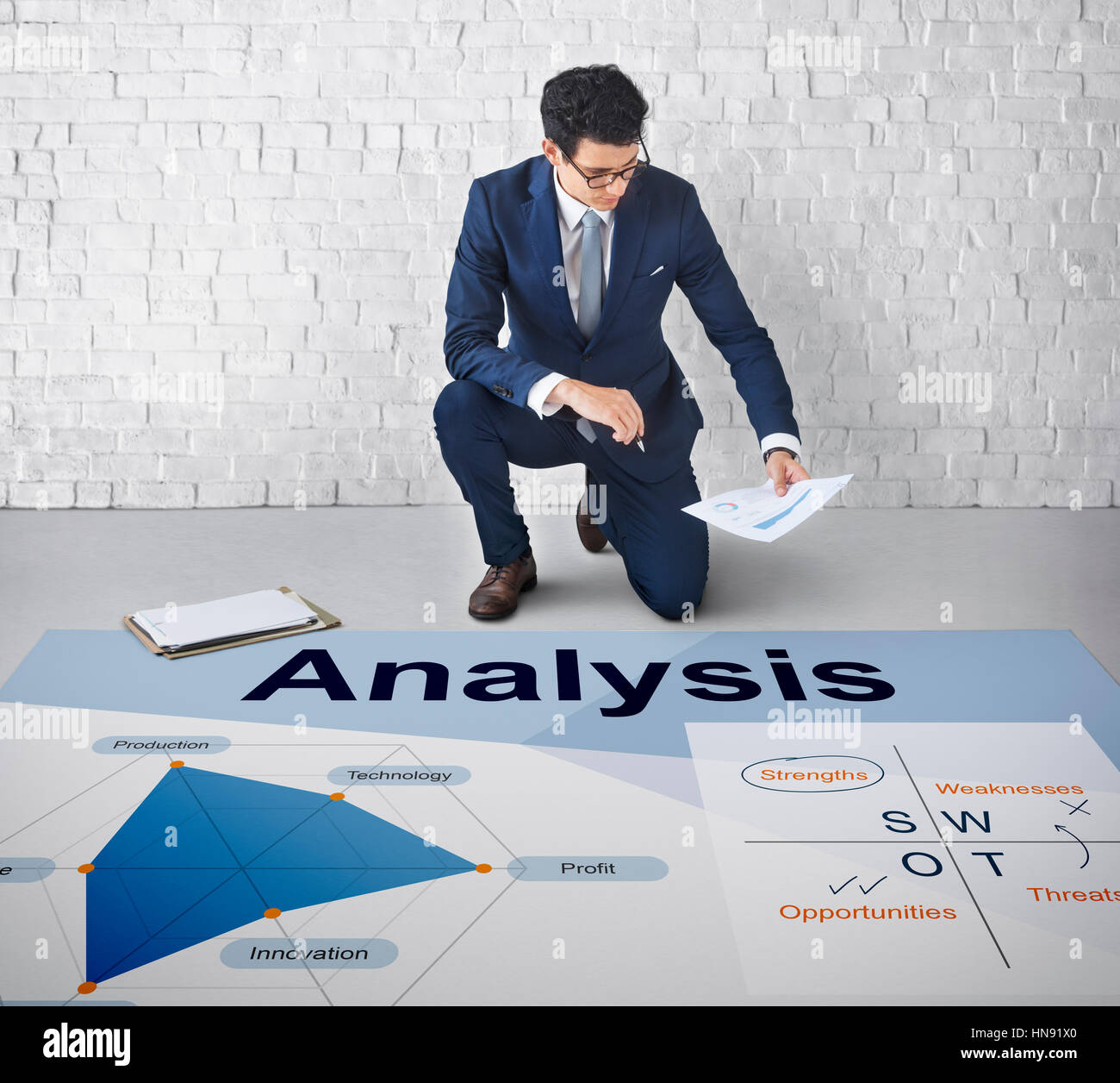 Analysis Innovation Opportunities Strengths Strategic Stock Photo
