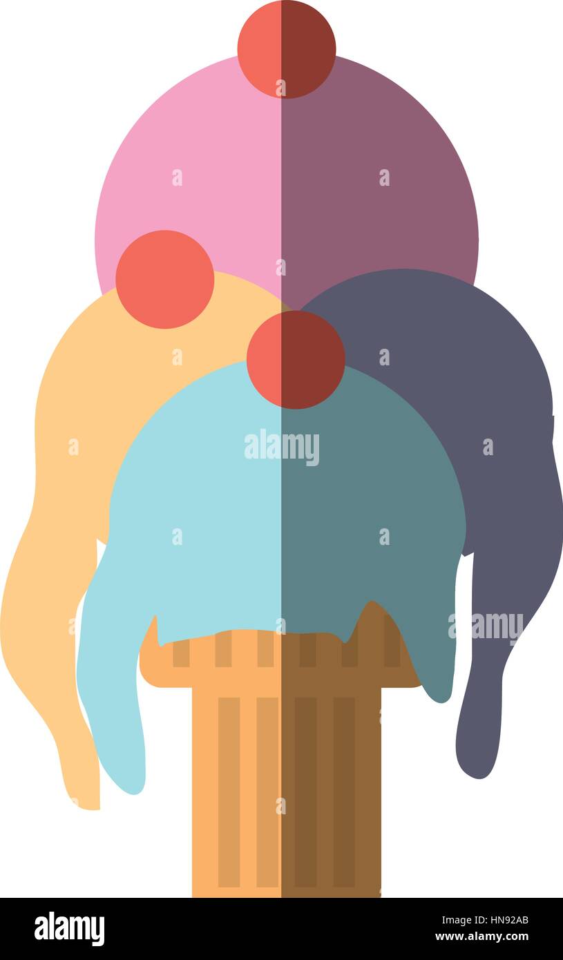 ice cream cone icon image, vector illustration Stock Vector Image & Art ...