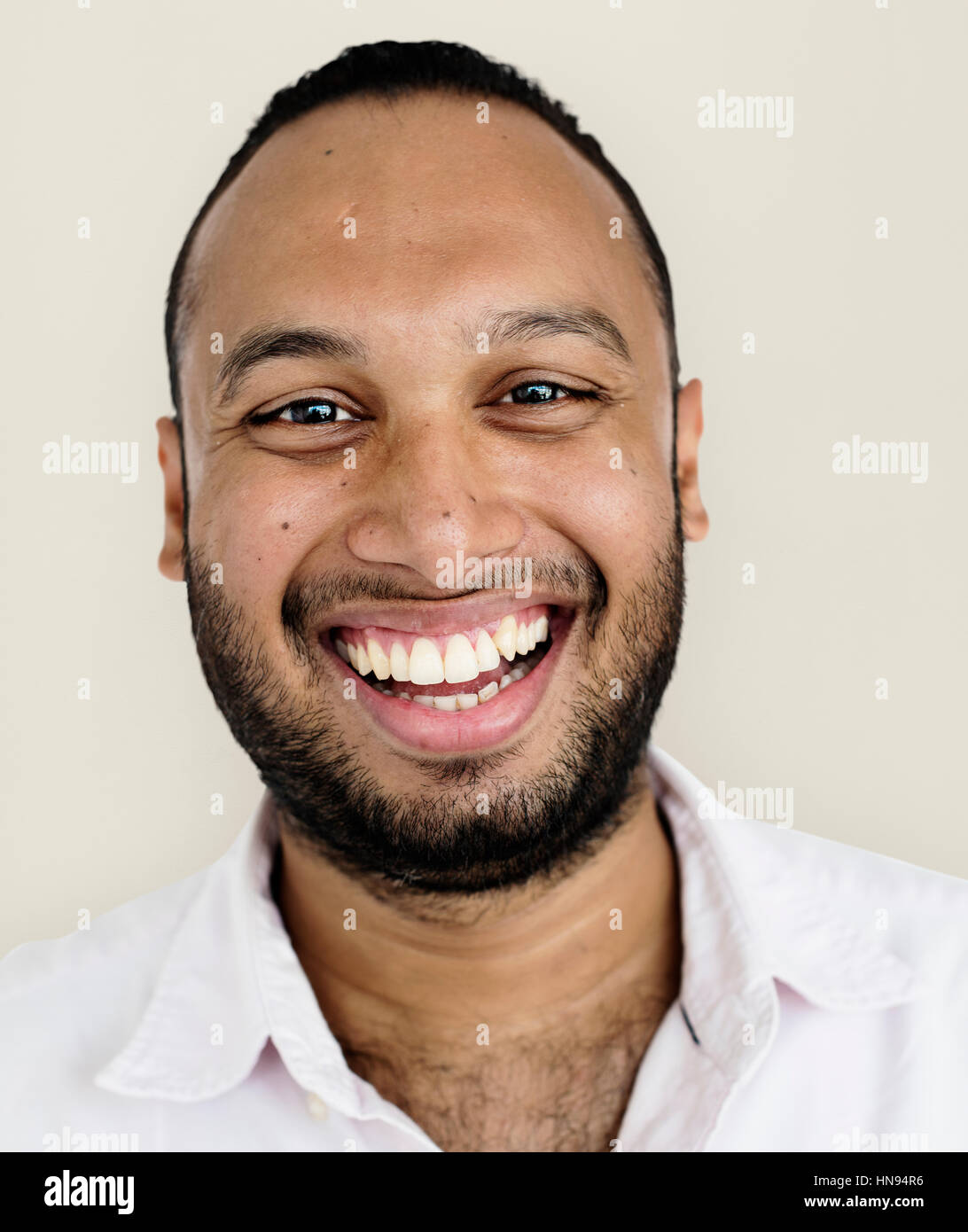 Close up indian man laughing hi-res stock photography and images - Alamy