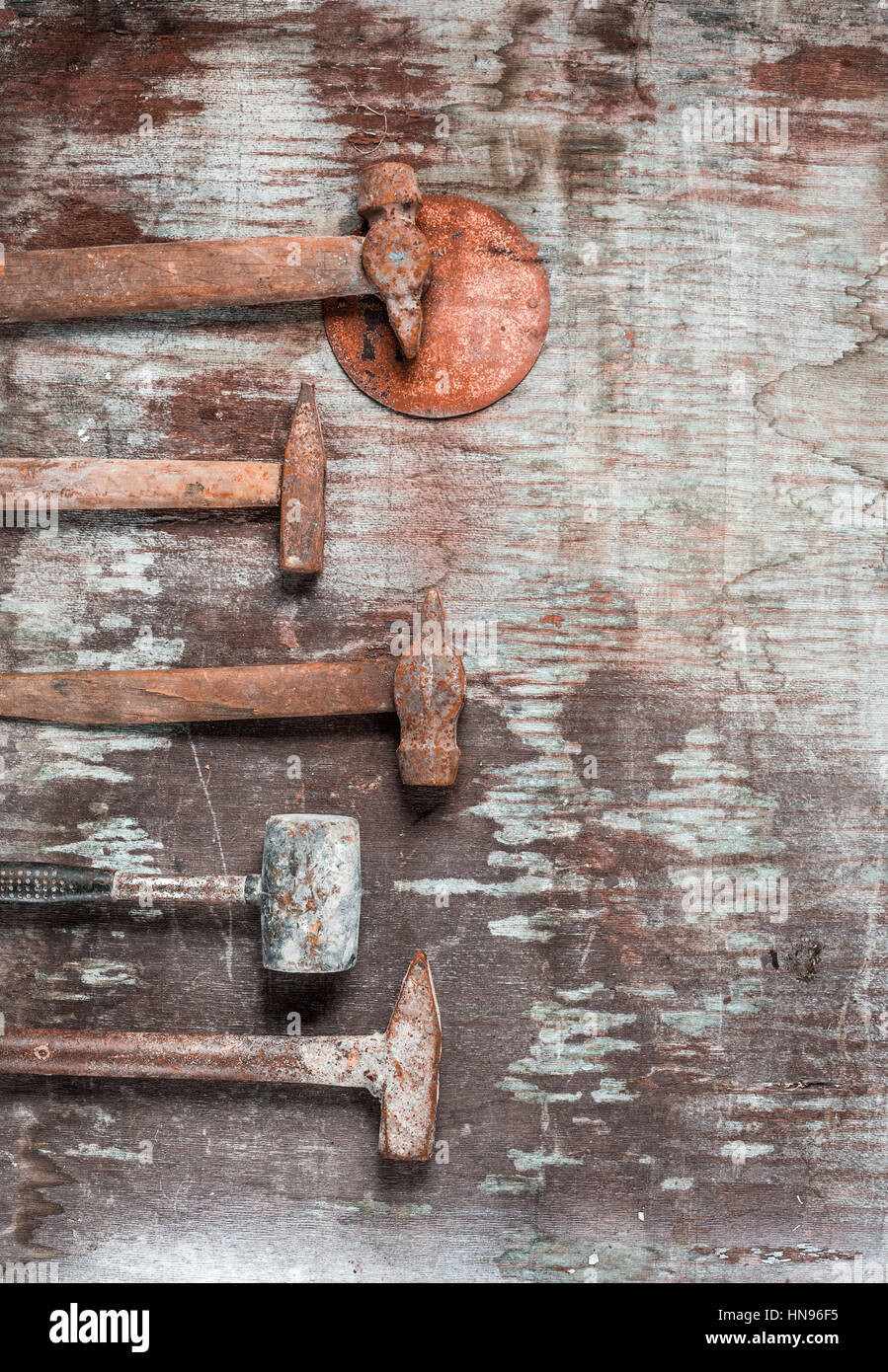 The set of construction tools on wooden background Stock Photo - Alamy