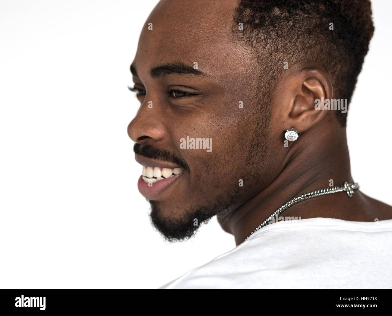 Young black guy smiling portrait Stock Photo - Alamy