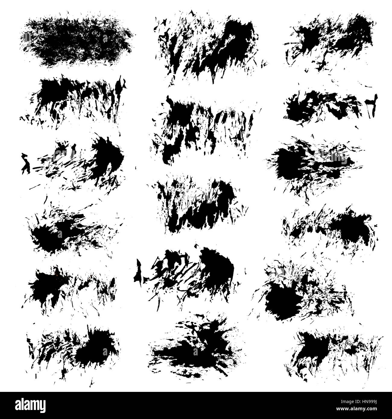 Brush Strokes Set 5 Stock Vector Image & Art - Alamy