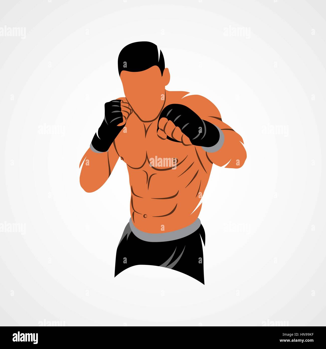 Mixed Martial Art Stock Vector