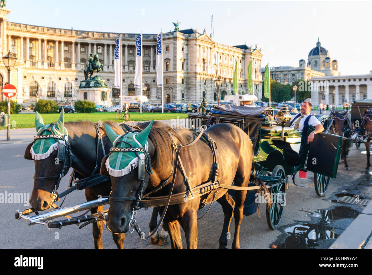 Fiaker in front of old hofburg hi-res stock photography and images - Alamy