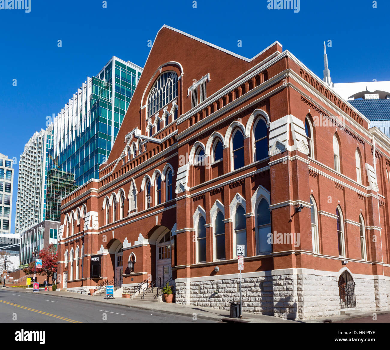 Ryman Auditorium, formerly the Grand Ole Opry House from 1943-1974, Nashville,Tennessee, USA Stock Photo