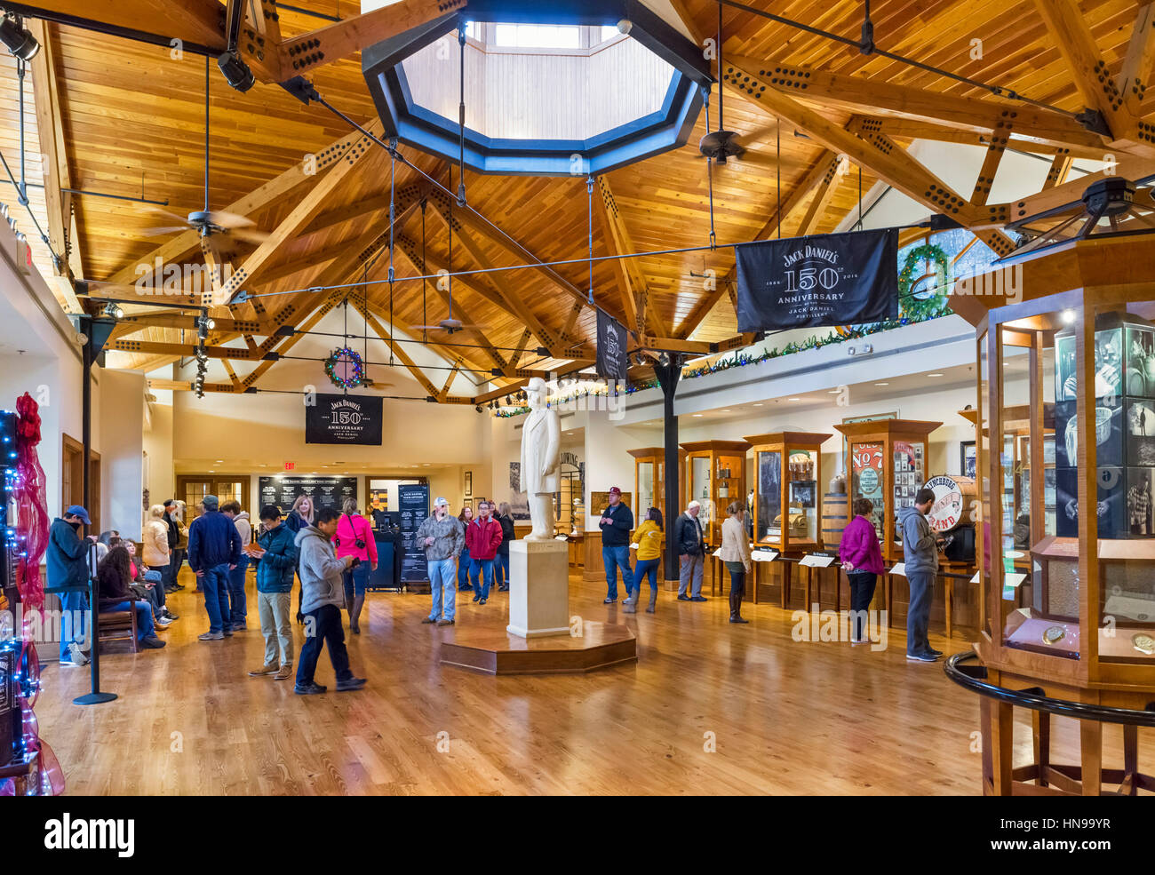 Jack Daniels Distillery. The Visitor Center at the Jack Daniels Distillery in Lynchburg, Tennessee, USA Stock Photo