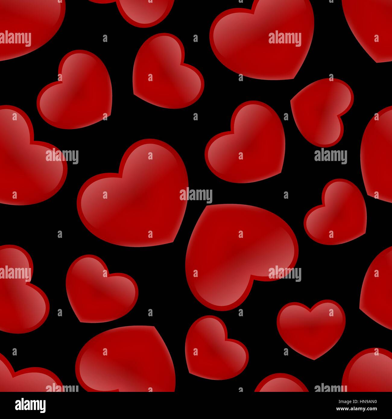 seamless decorative hearts Stock Vector Image & Art - Alamy