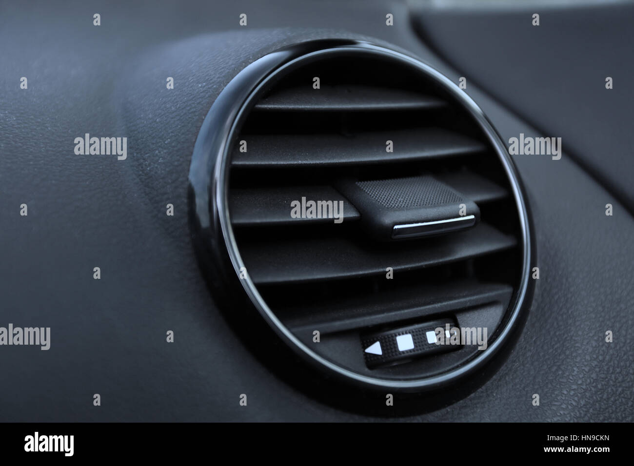Details of air conditioning (car ventilation system) in modern car