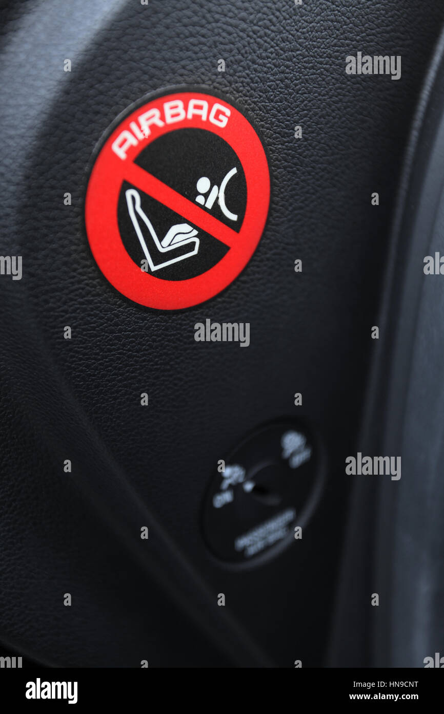 Airbag warning hires stock photography and images Alamy