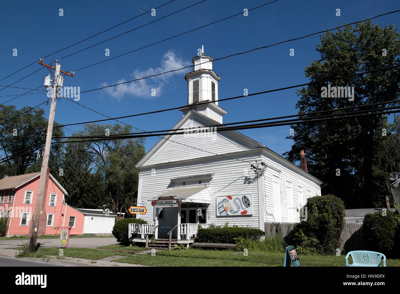 Upstate Films in Woodstock, Ulster County, New York, United States. Stock Photo