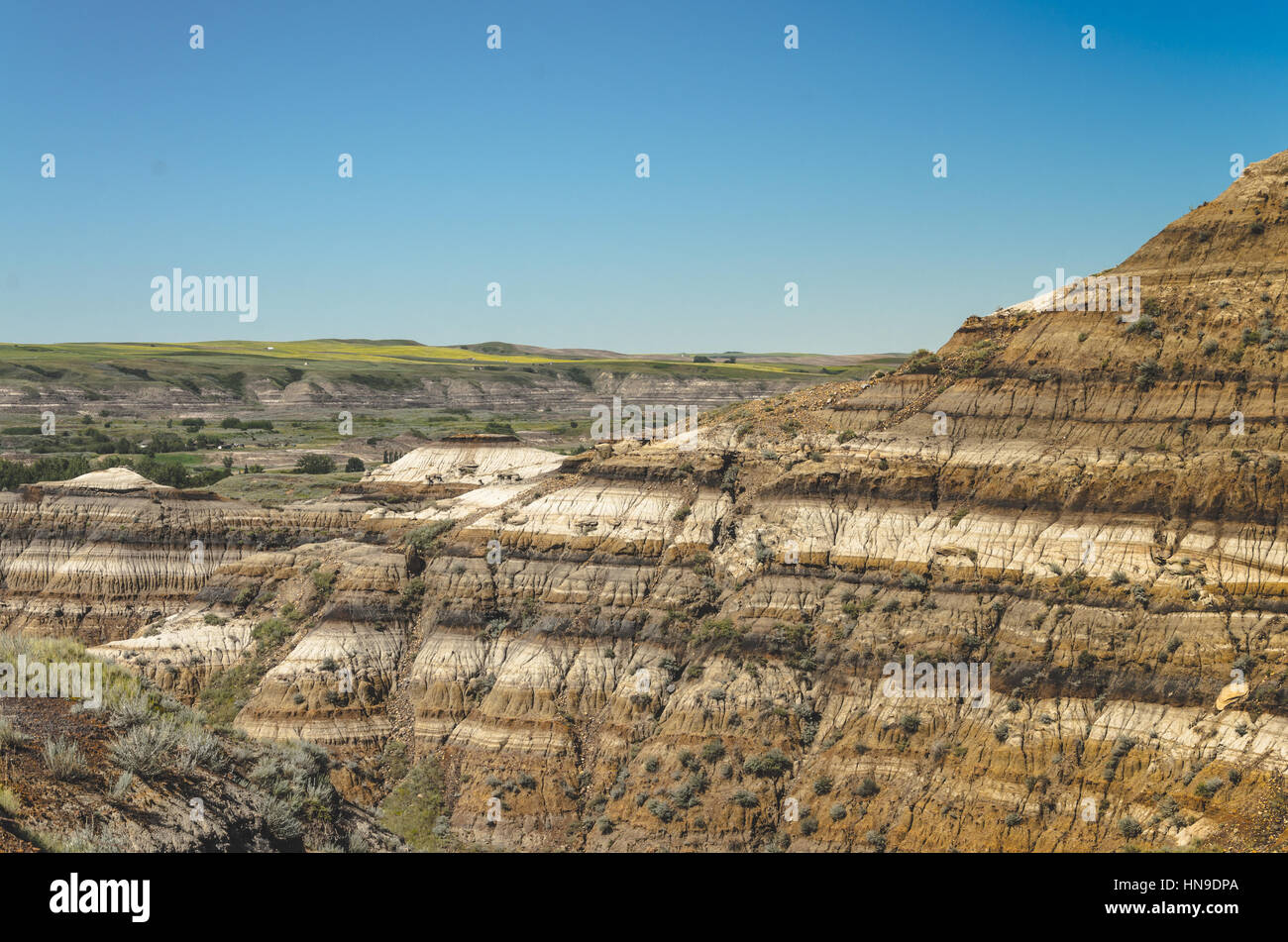 Visible geology with sandstone mudstone and coal seams Stock Photo Alamy