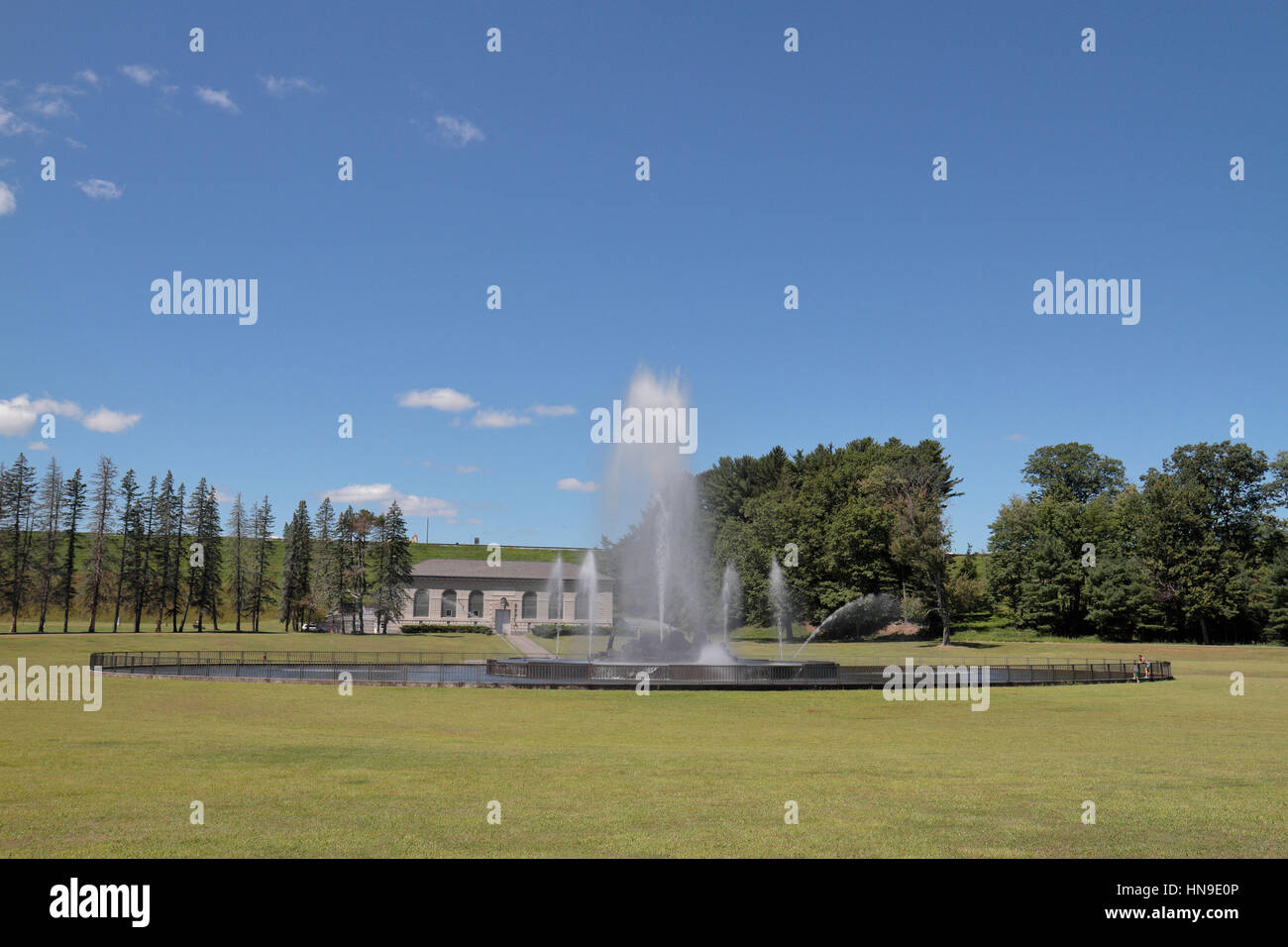 Ashokan Reservoir fountain in Olivebridge, Ulster County, New York