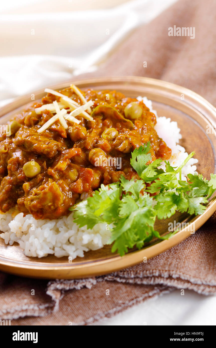 Curry and rice Stock Photo Alamy