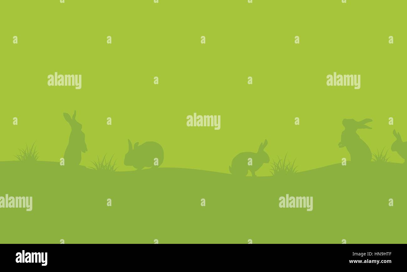 Easter egg with bunny on green backgrounds vector art Stock Vector ...
