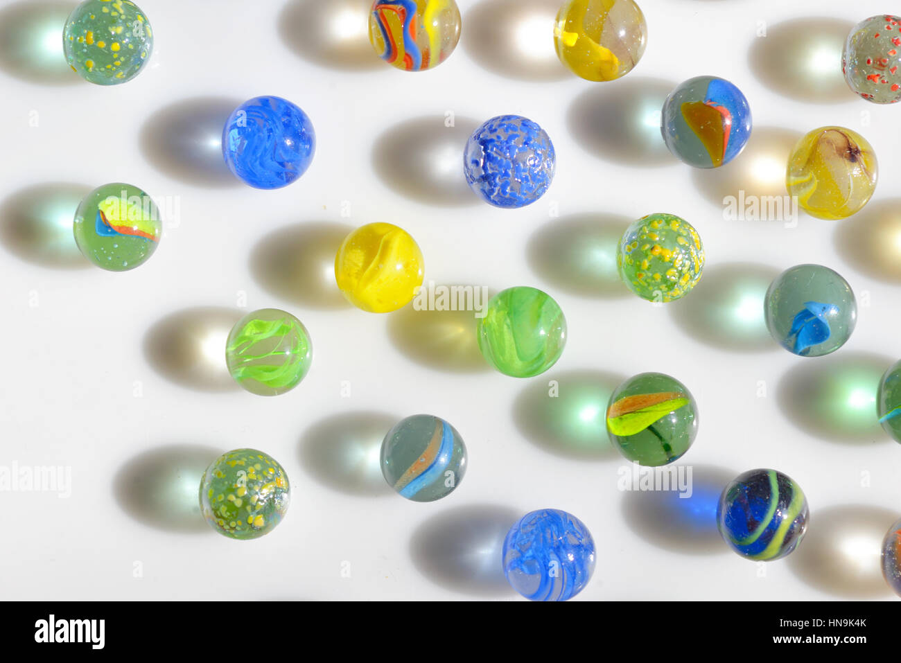 Macro marble balls with reflexions Stock Photo