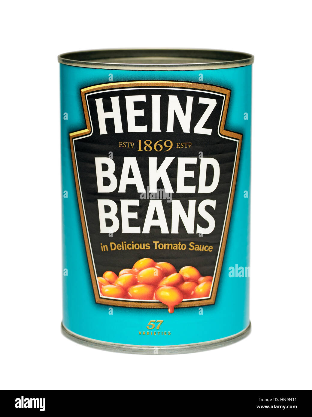 Tin of Heinz Baked Beans, Cut Out Stock Photo