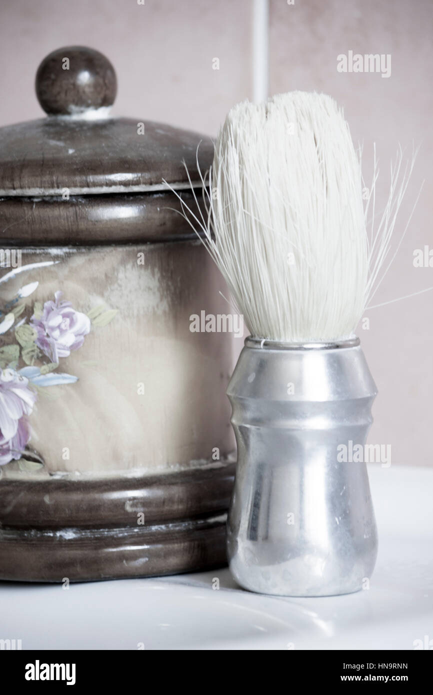 Shaving brush and soap Stock Photo Alamy
