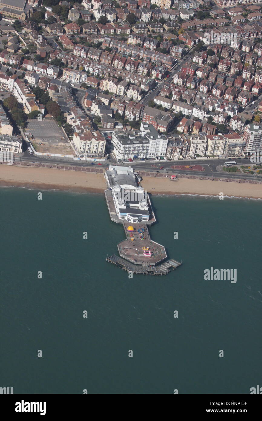 Aerial view of Southsea Pier Southsea Hampshire Stock Photo