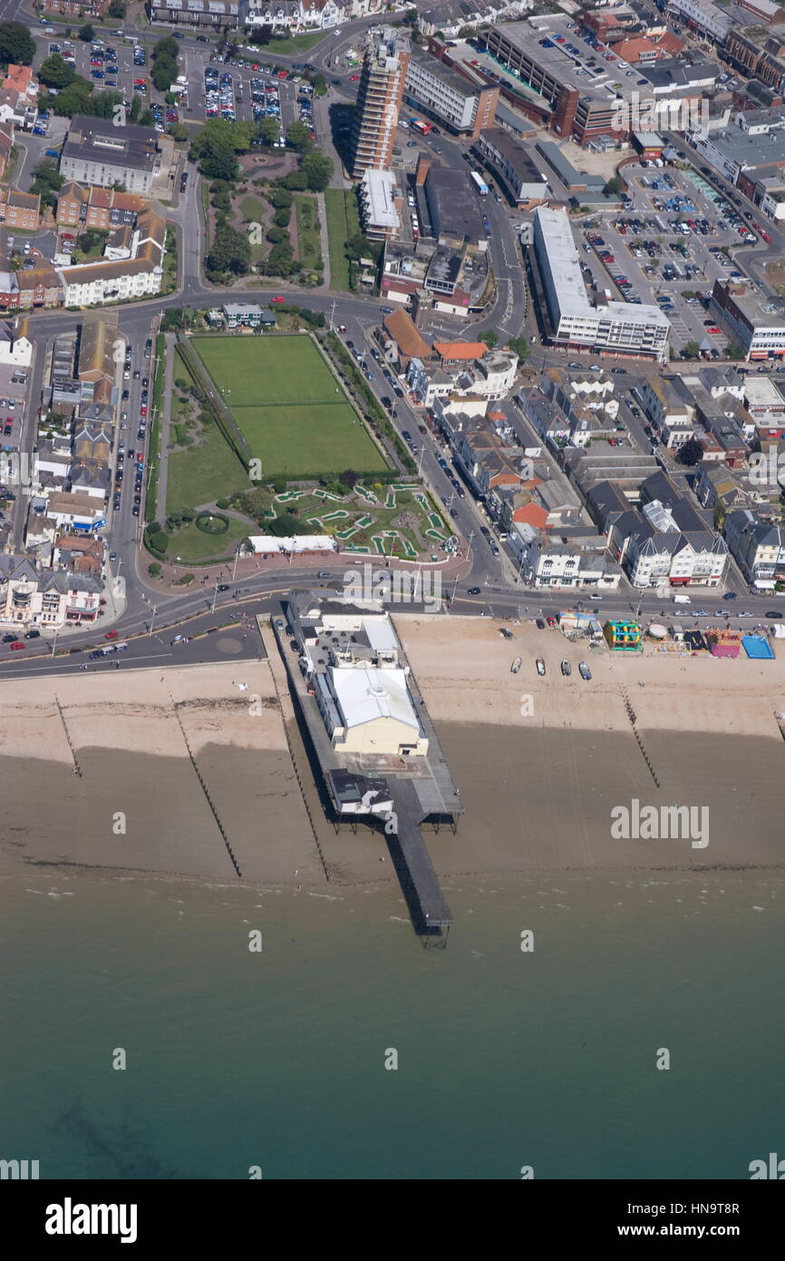 Aerial view of Bognor Regis Pier Bognor Regis West Sussex England Stock