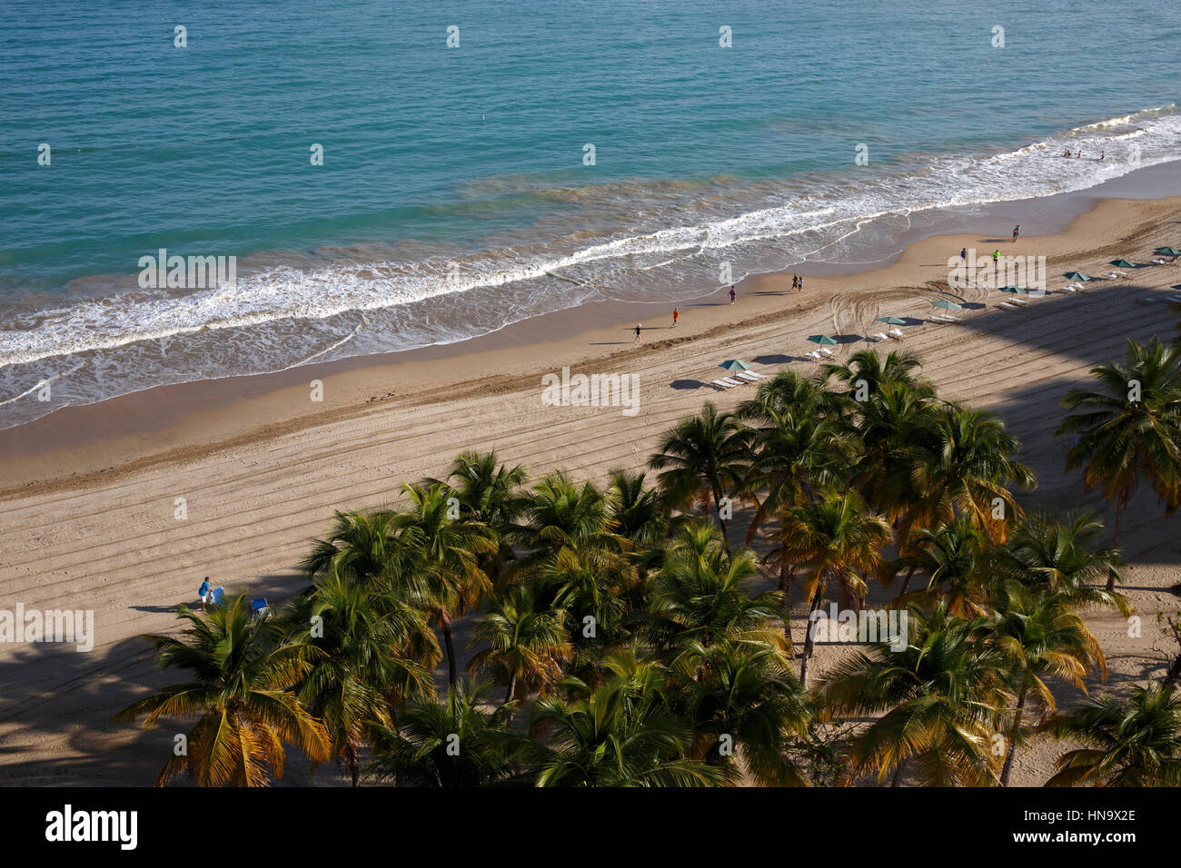 Isla Verde beach, Carolina, San Juan, Puerto Rico Stock Photo