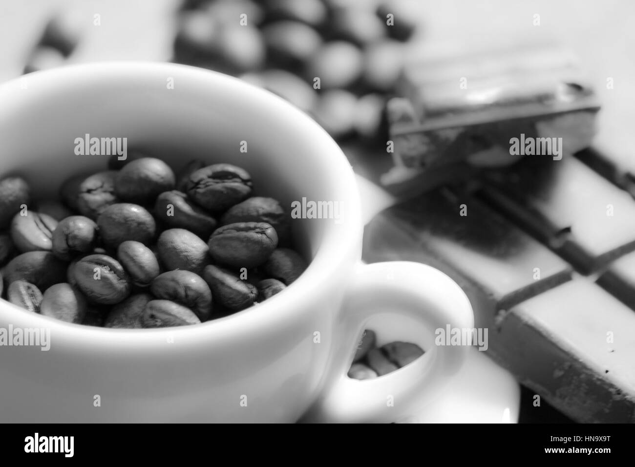 Coffee and chocolate Stock Photo