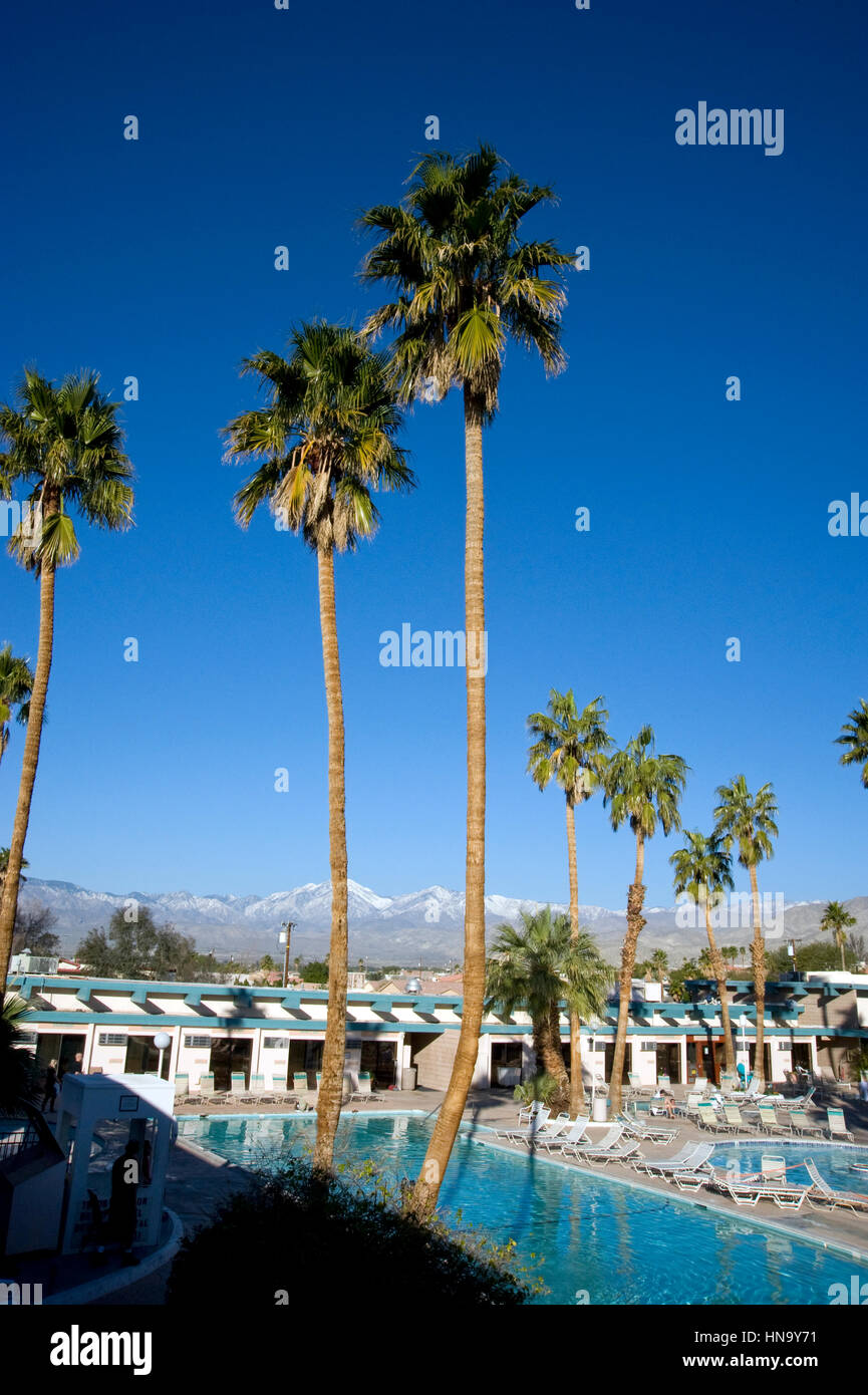 The Desert Hot Springs Spa and Hotel in Desert Hot Springs, CA Stock Photo