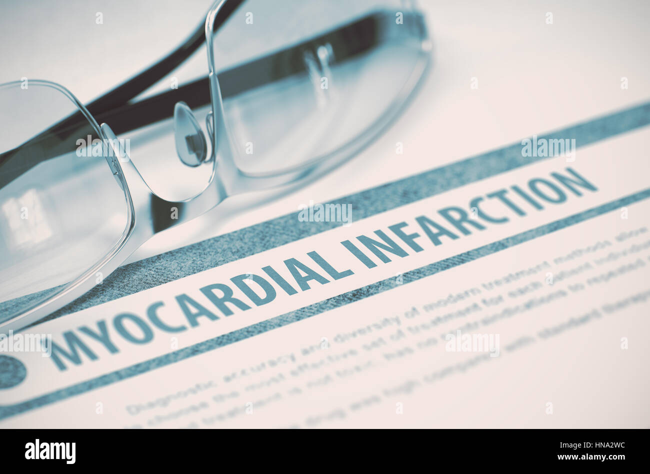 Myocardial Infarction. Medicine. 3D Illustration. Stock Photo