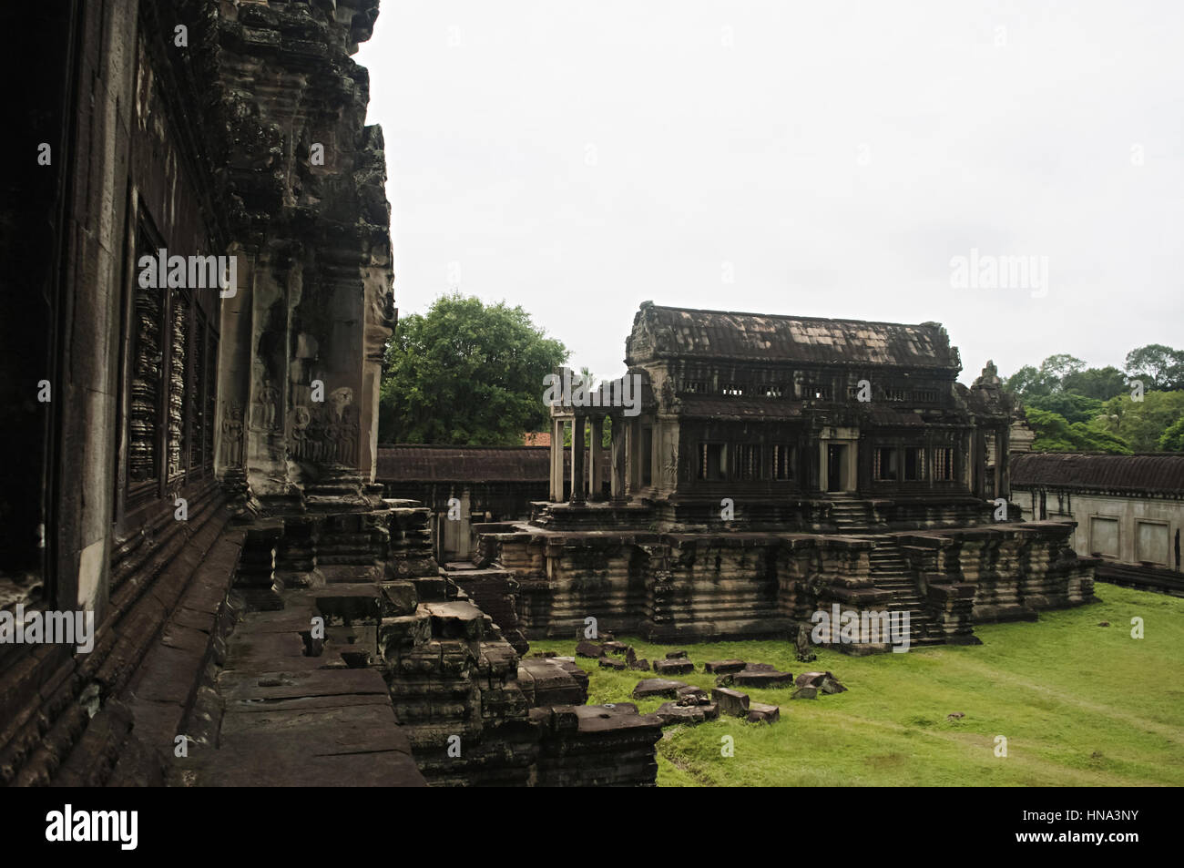 View from second level gallery. Angkor Wat, Siem Reap, Cambodia