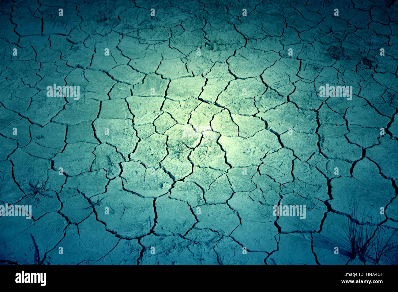 Dry land desert detail in the field, neglect and drought in the city