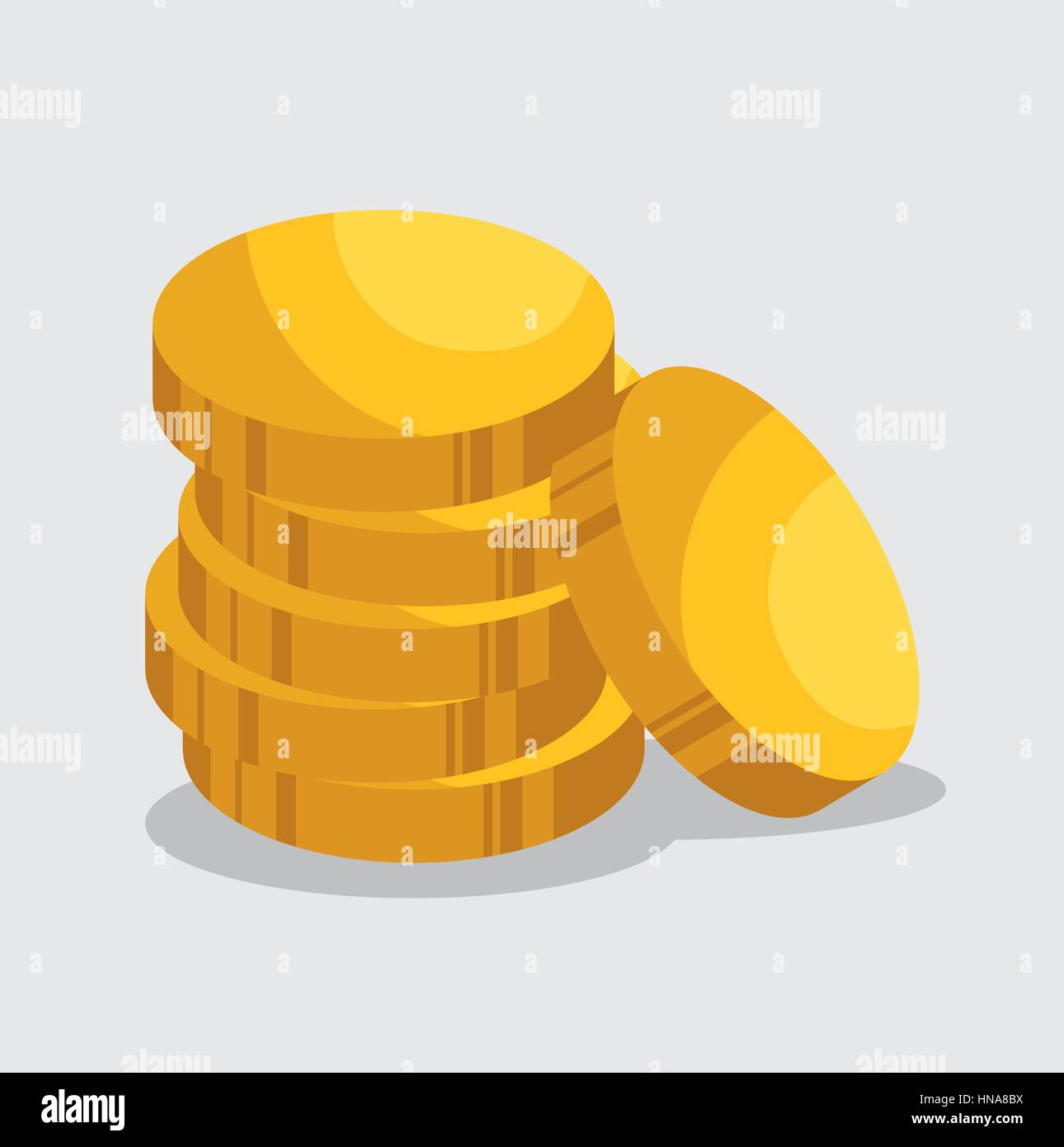golden coins isolated icon vector illustration design Stock Vector ...