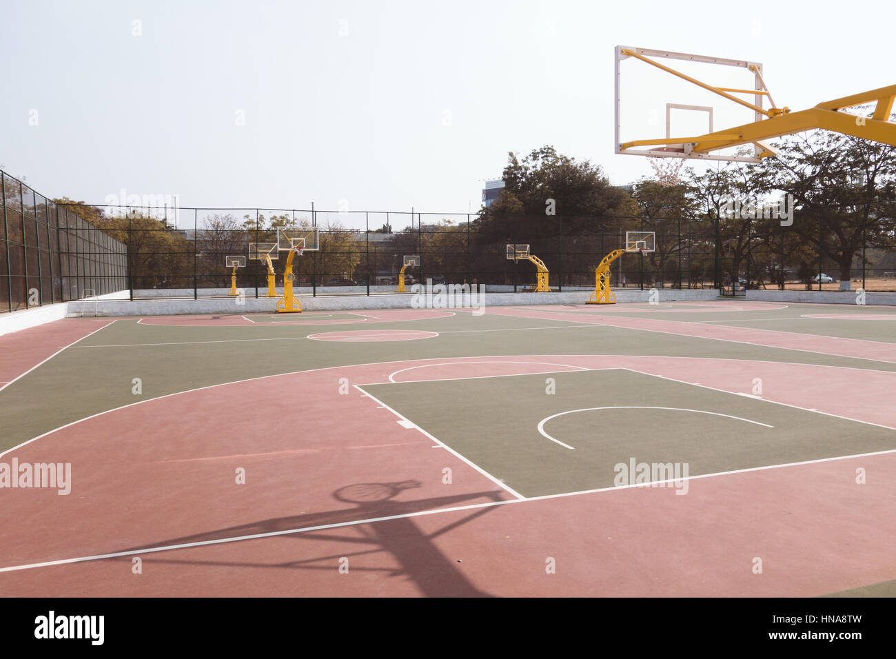 Basketball Court in India Stock Photo Alamy