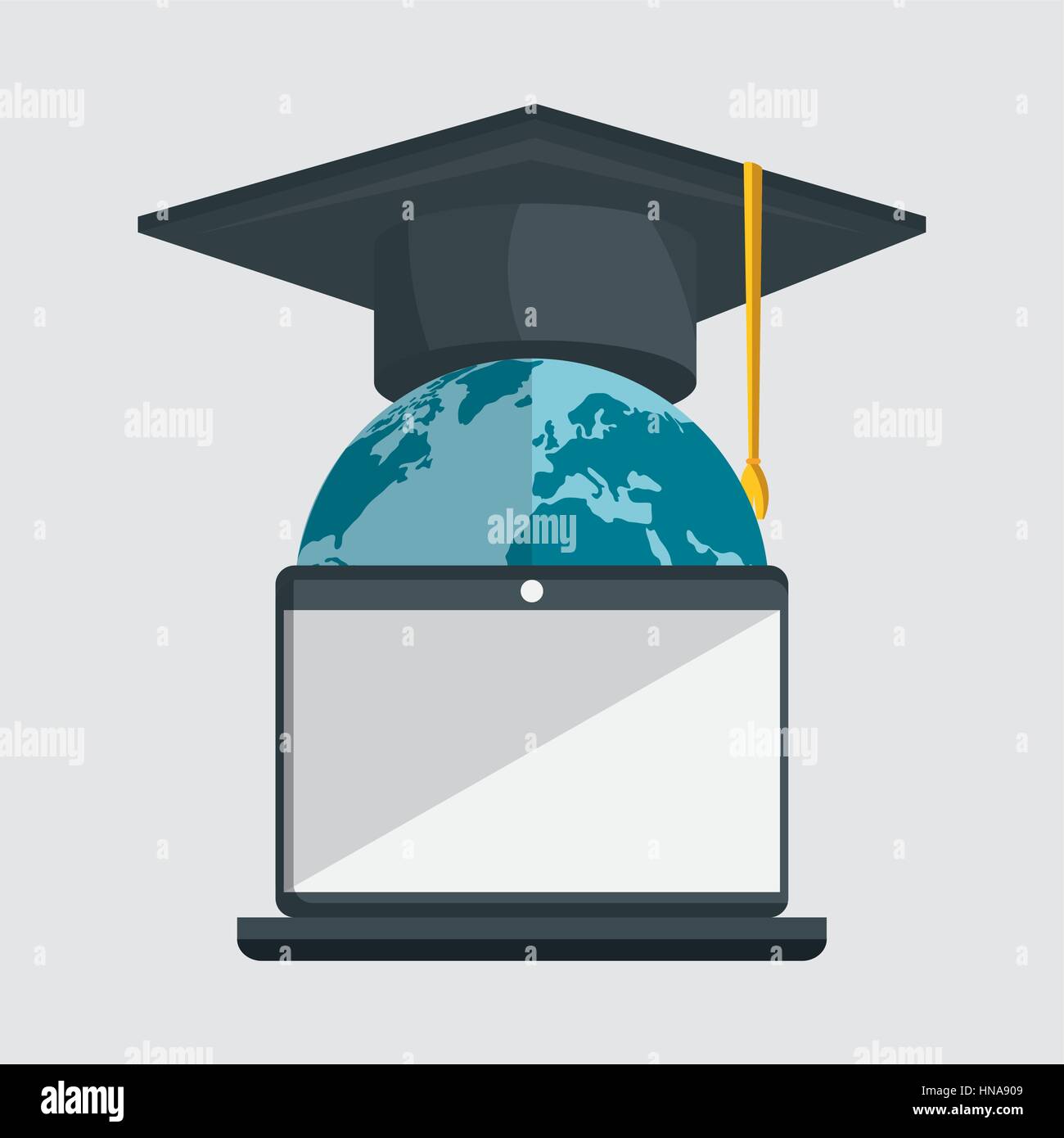 education online flat icons vector illustration design Stock Vector ...