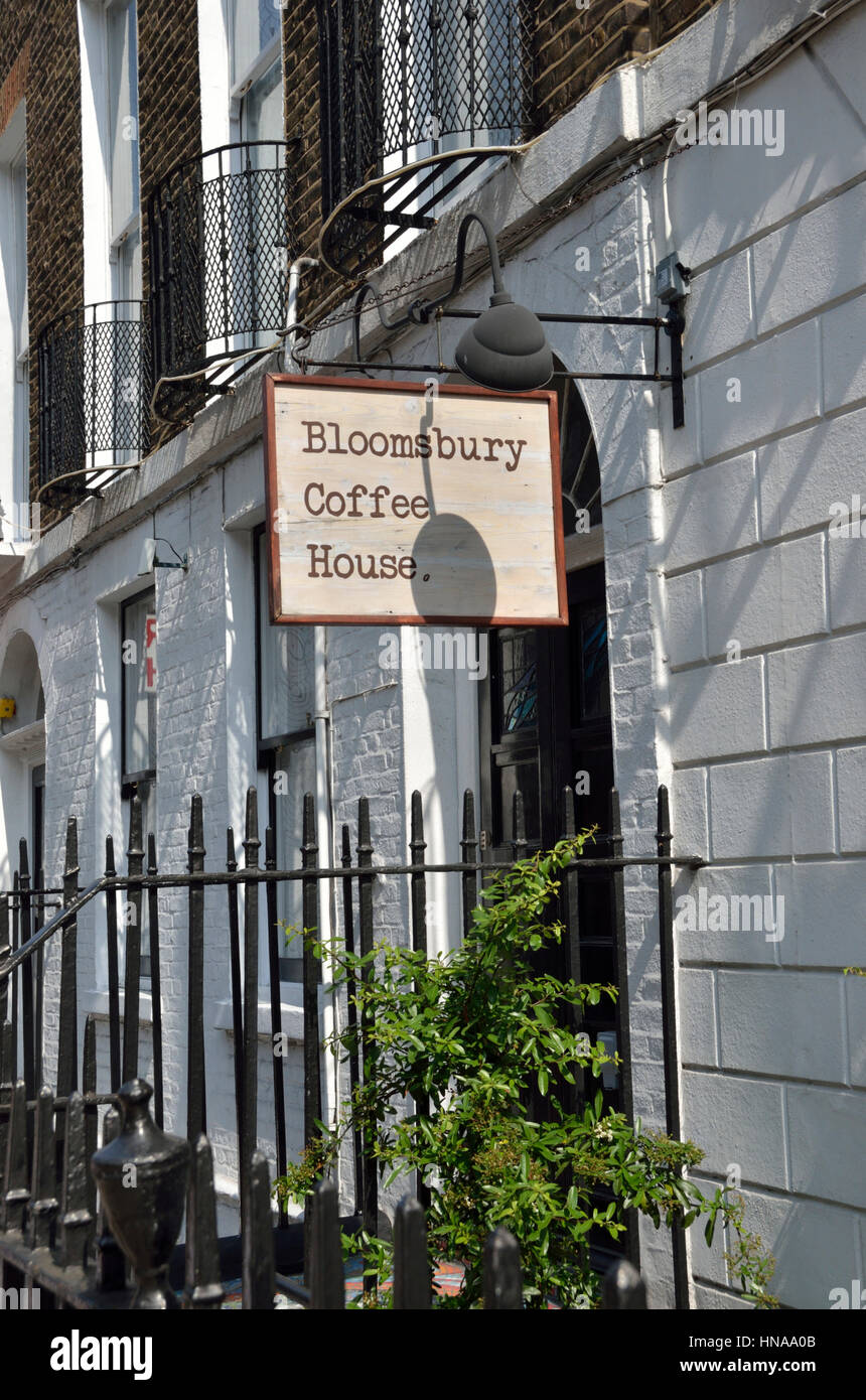 Bloomsbury Coffee House in Tavistock Place, London, UK Stock Photo Alamy
