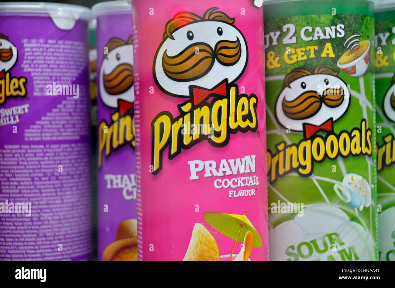 Pringles crisp packets Stock Photo Alamy