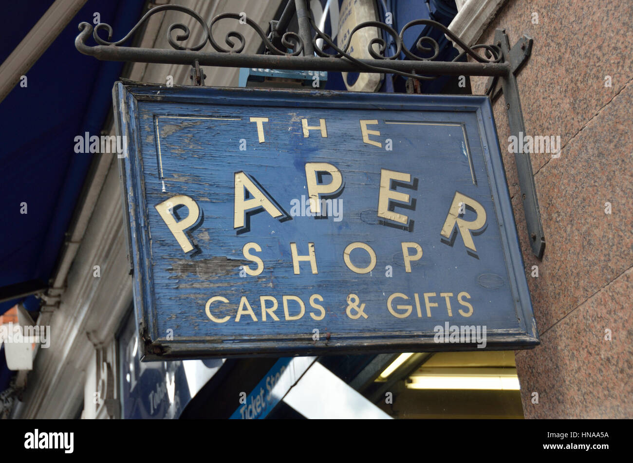 The Paper Shop sign Stock Photo Alamy