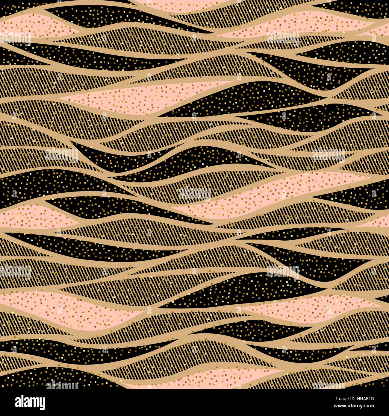 Seamless vector abstract wave pattern for textile and decoration with ...