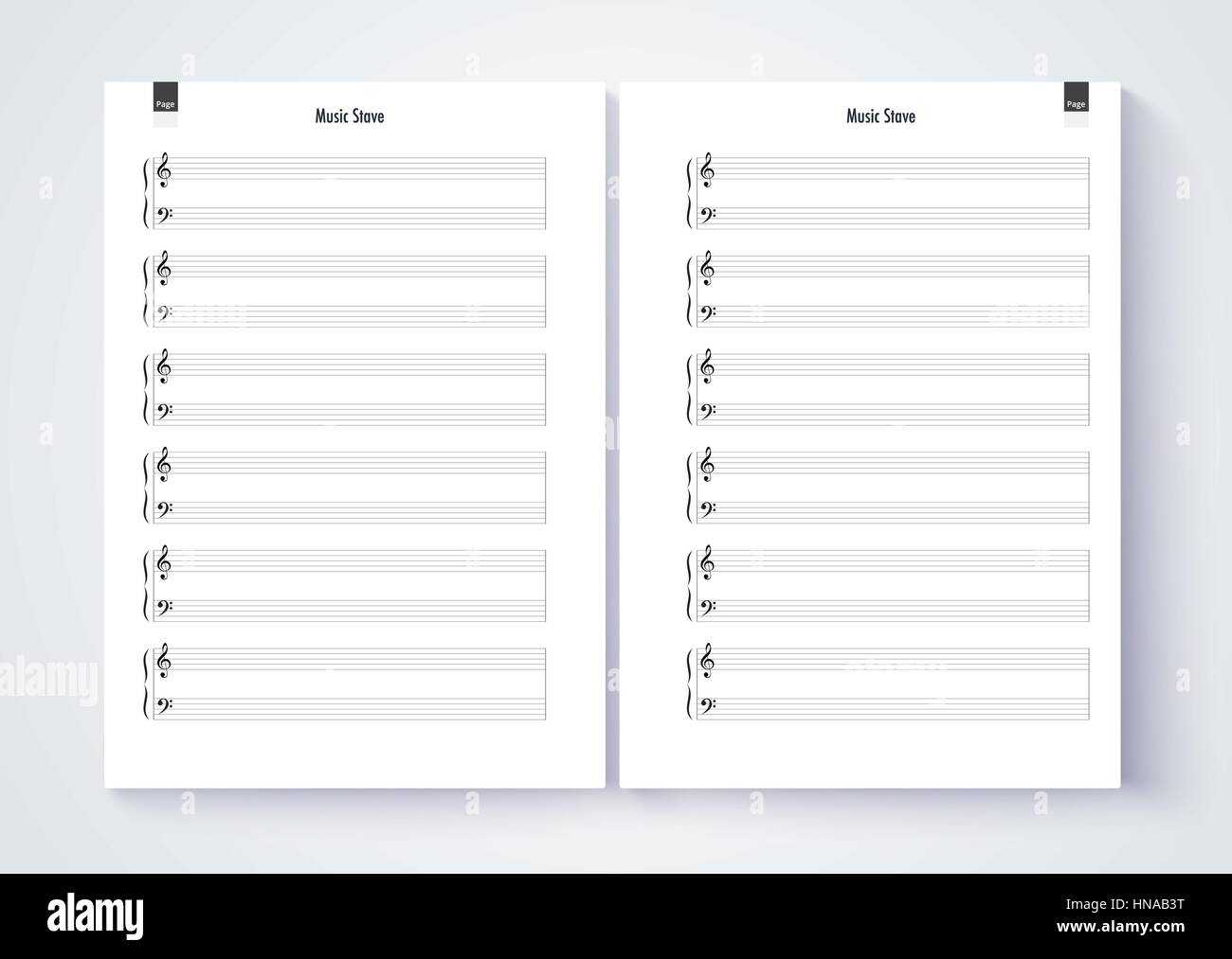 Music Paper Template from c8.alamy.com