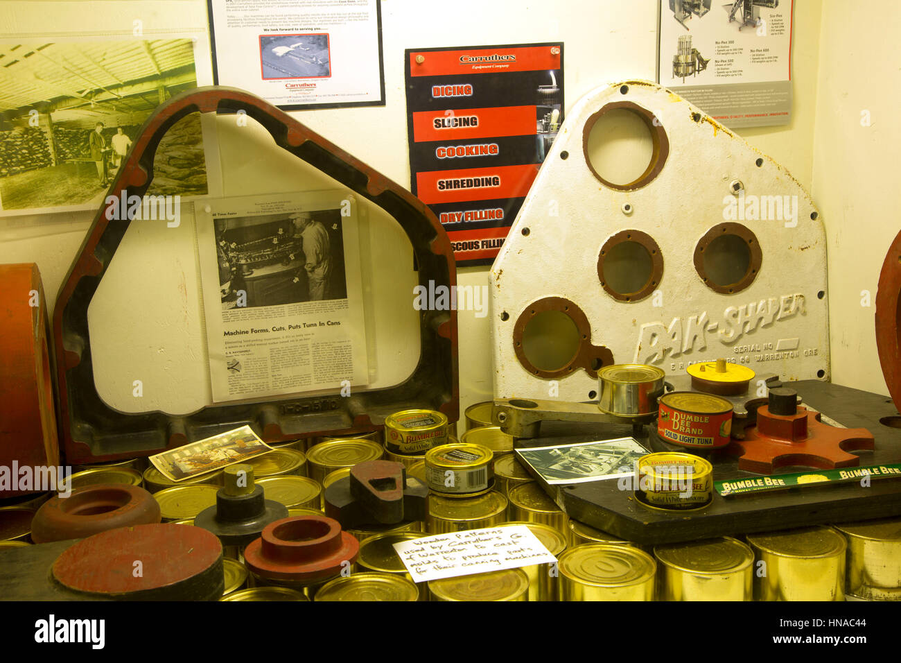 Canned tuna display, J.O. Hanthorn Cannery museum, Astoria, Oregon