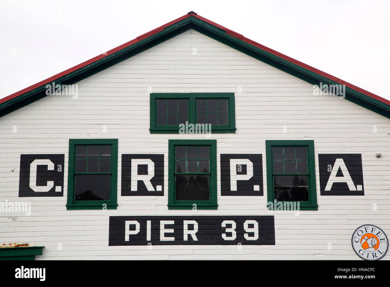 Pier 39 building, Hanthorn Cannery Museum, Astoria, Oregon Stock Photo