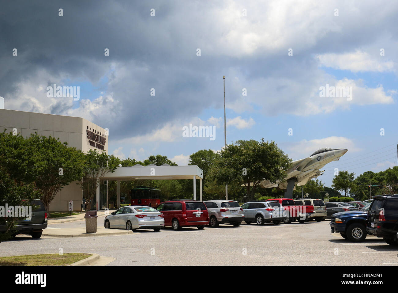 Entrance National Museum of Naval Aviation Stock Photo