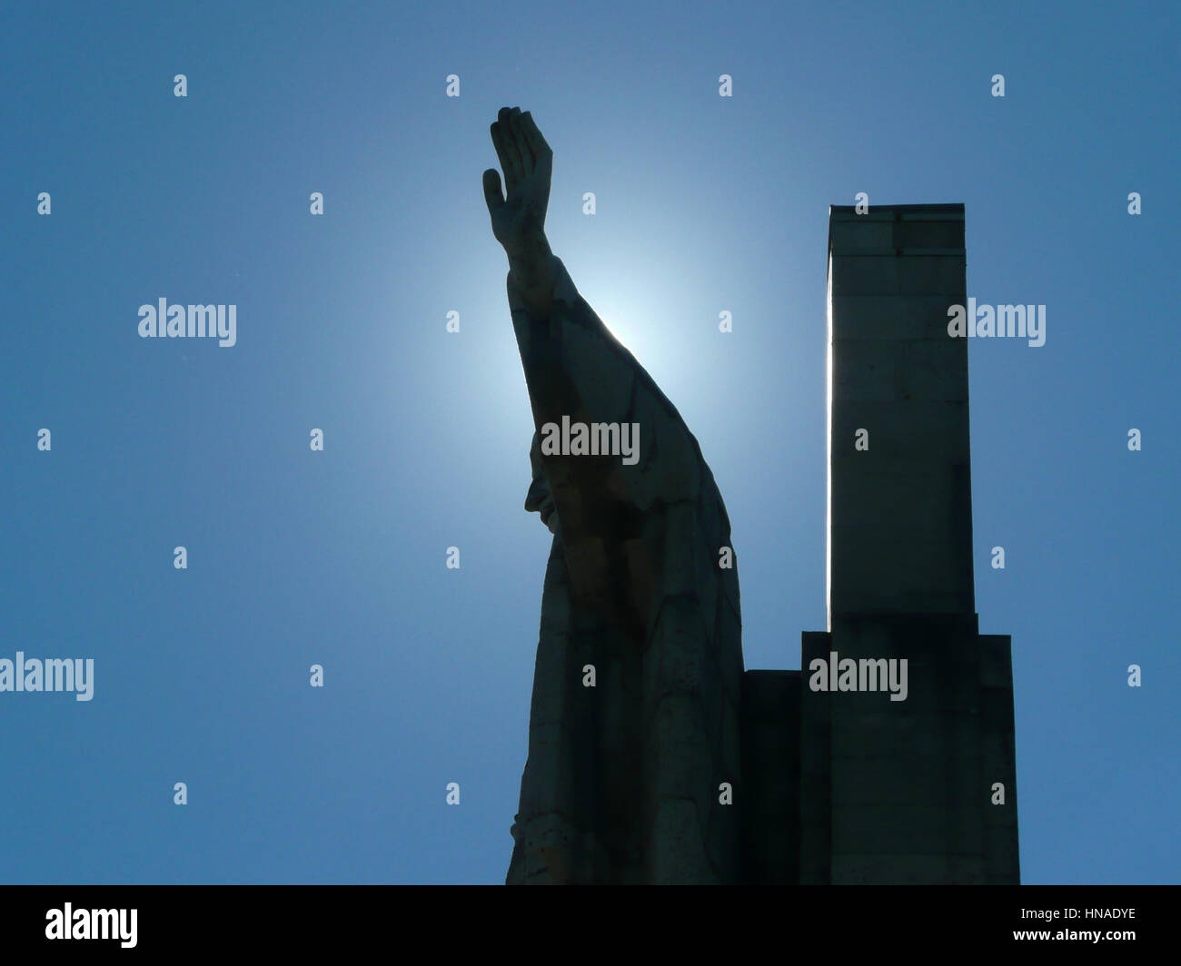 statue of jesus christ in blue sky Stock Photo - Alamy