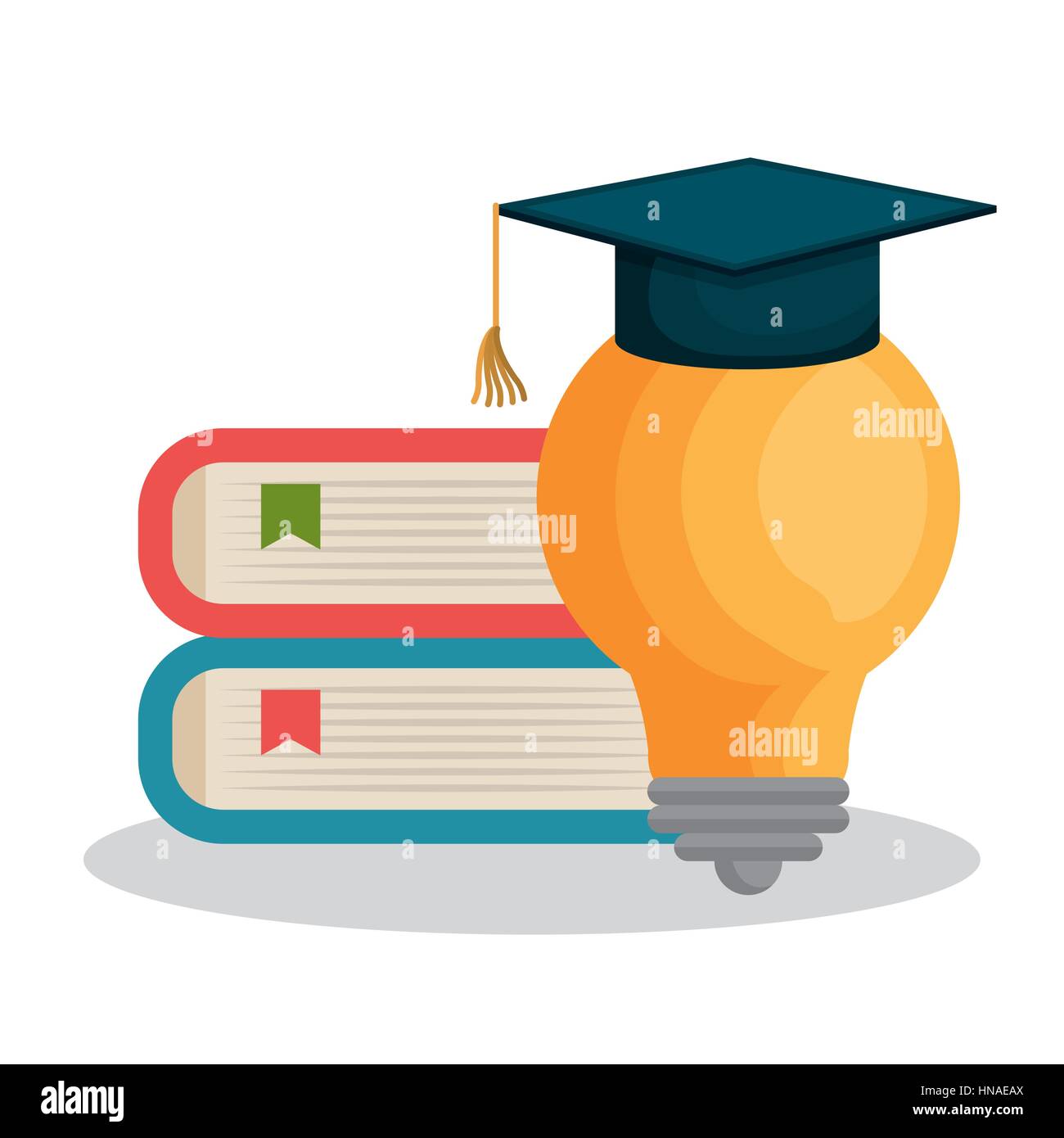 education set flat icons vector illustration design Stock Vector Image ...