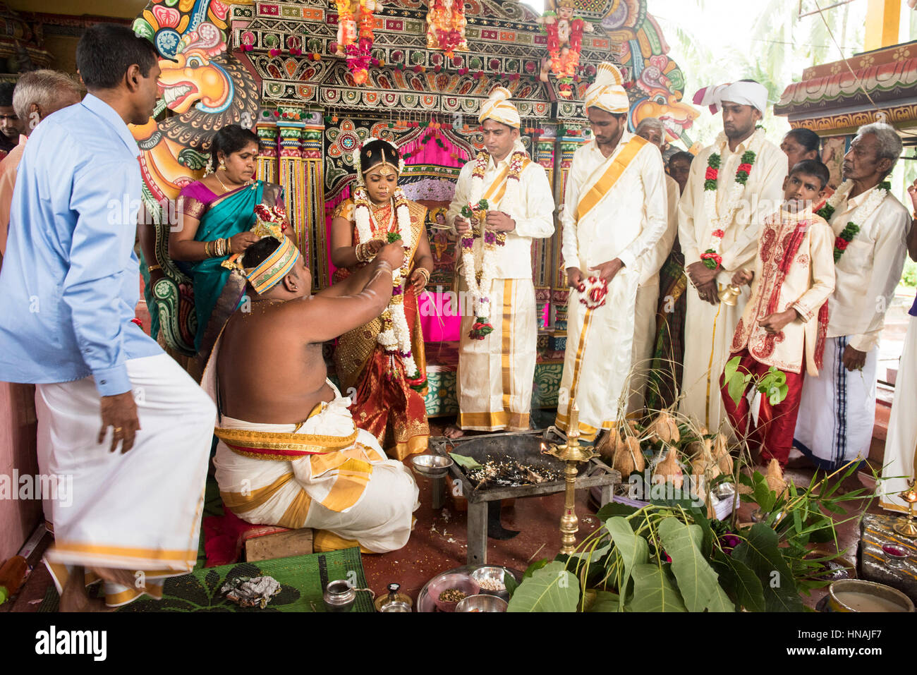 Hindu Wedding Ceremony, Deniyaya, Sri Lanka Stock Photo Alamy