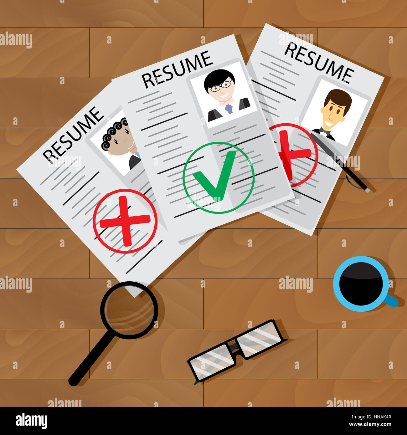 Recruitment concept vector. Interview and hiring employee, business ...