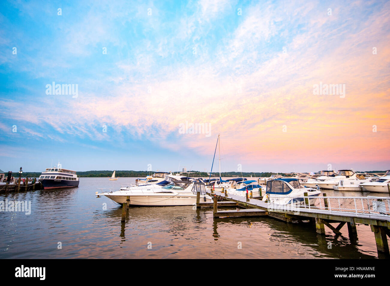 Old Town Alexandria, Virginia waterfront Stock Photo