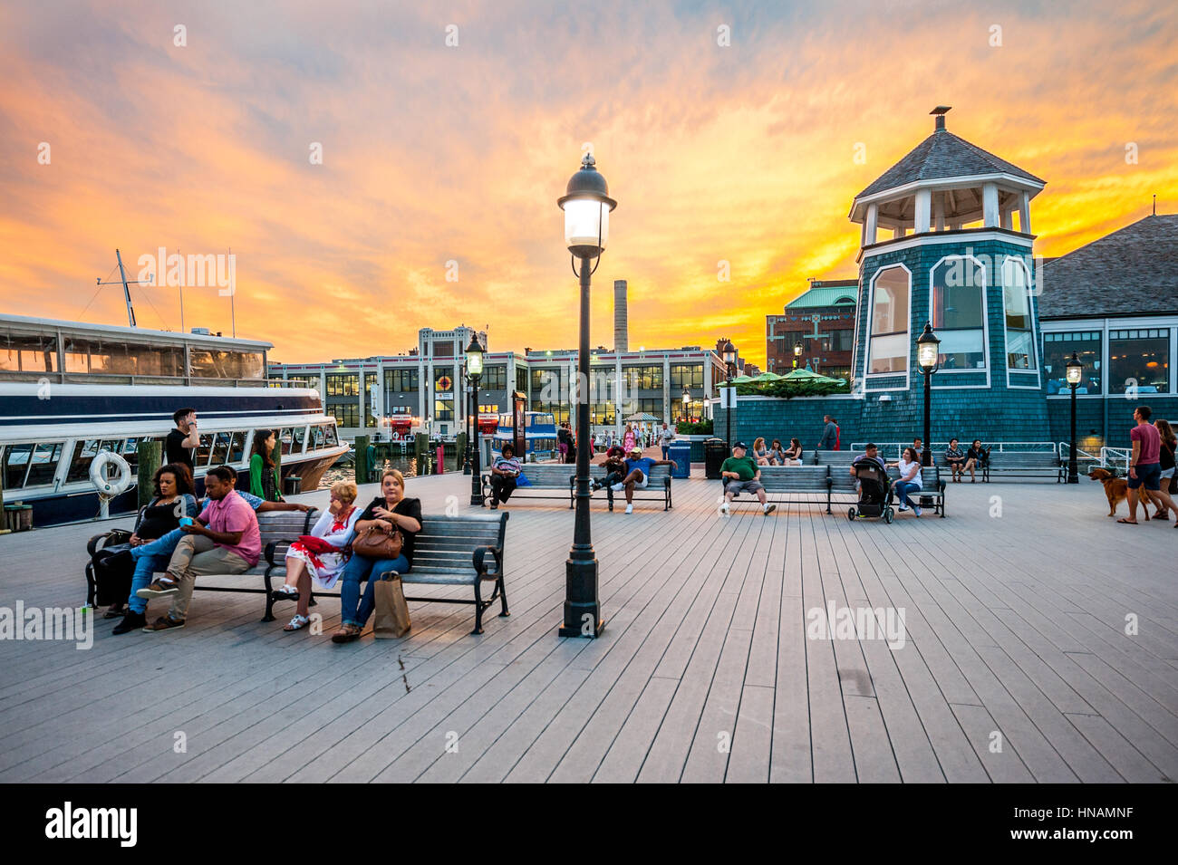 Old Town Alexandria, Virginia waterfront Stock Photo