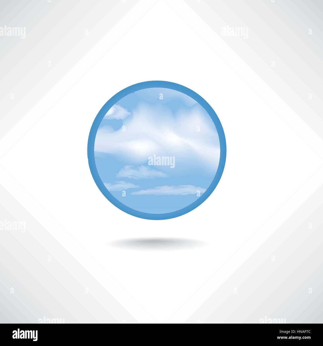 Cloud icon. i-cloud button Stock Vector